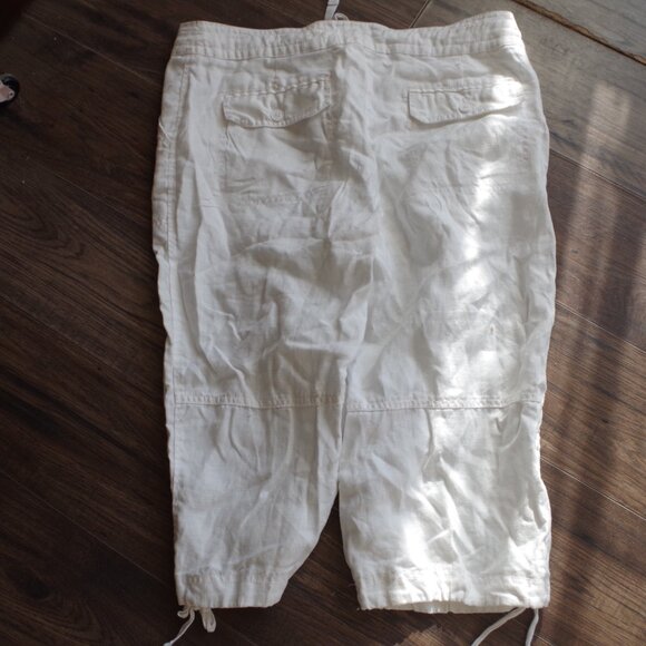 White Linen RW &Co Capris - Picture 5 of 5